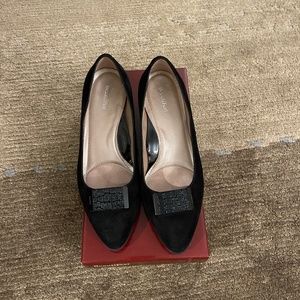 Beautifeel  Black Suede Paola Pumps Size 8 1/2 (EU 39)